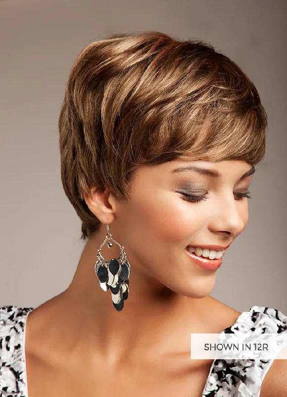 Short wig with a curly texture for a playful and youthful vibeSUCCESS