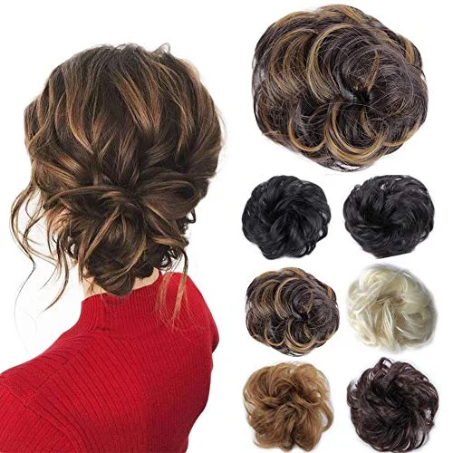 Hair buns for a mother - of - the - bride hairstyleSynthetic Fibre Hair Bun Donut Hairpiece Hair buns for a mother - of - the - bride hairstyleSynthetic Fibre Hair Bun Donut Hairpiece