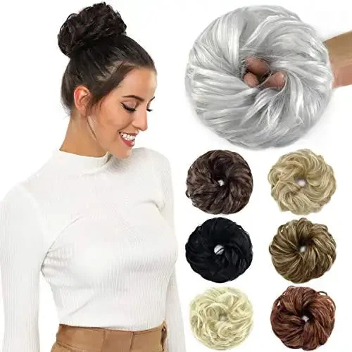 Hair buns for a senior - citizens' eventSynthetic Hair Bun Chignon