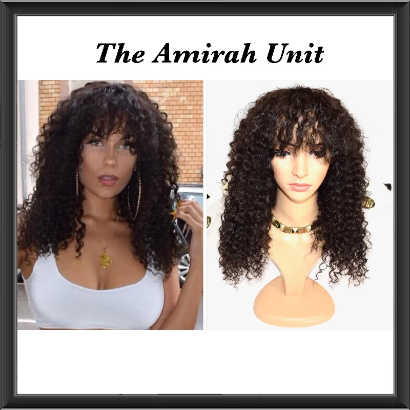 Ombre curly wig with a seamless color blendThe Amirah Unit