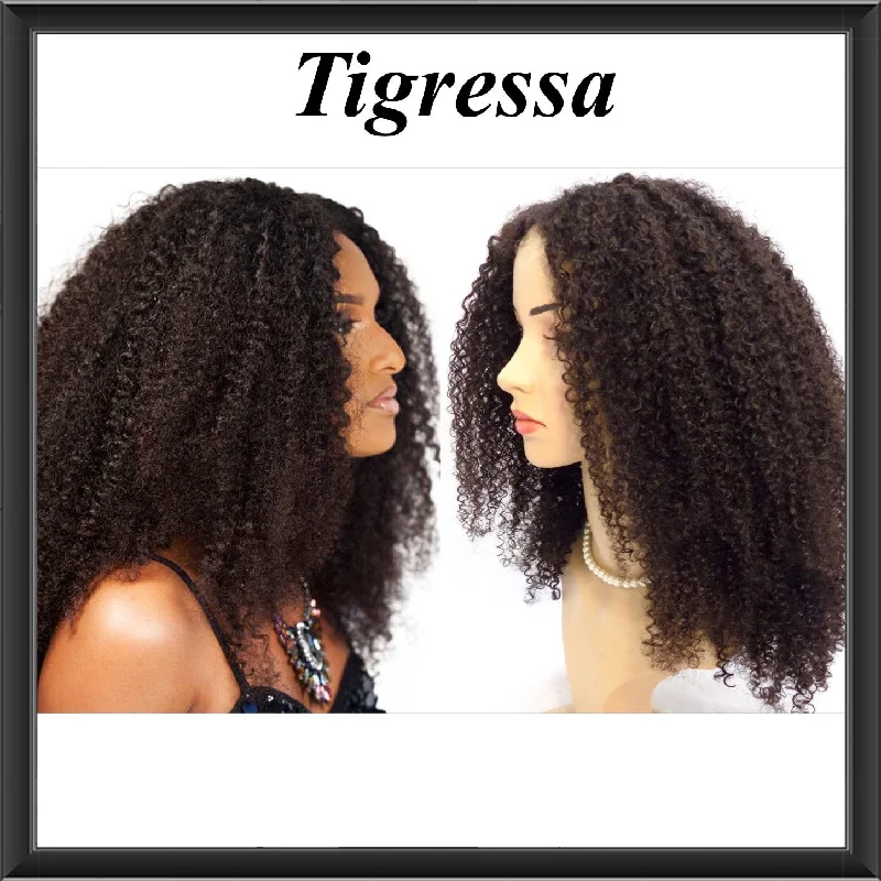 Curly wig with a natural - looking root for a more realistic lookThe Tigressa Unit Curly wig with a natural - looking root for a more realistic lookThe Tigressa Unit