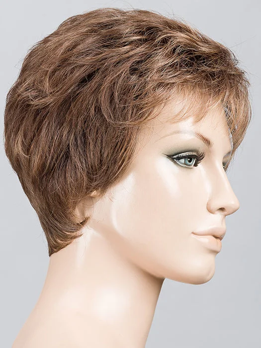 MOCCA ROOTED | Medium Brown. Light Auburn and Medium Warm Brown with Light Strawberry Blonde Blend and Shaded Roots