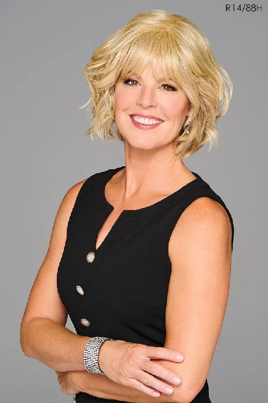 Layered short wig to add volume and dimensionTop Beach Waves Topper by Hairdo | Heat Friendly Synthetic Hair Layered short wig to add volume and dimensionTop Beach Waves Topper by Hairdo | Heat Friendly Synthetic Hair