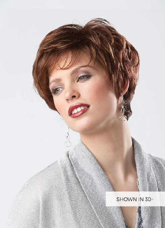 Short wig with a gradient color for a modern and stylish appearanceTRENDY