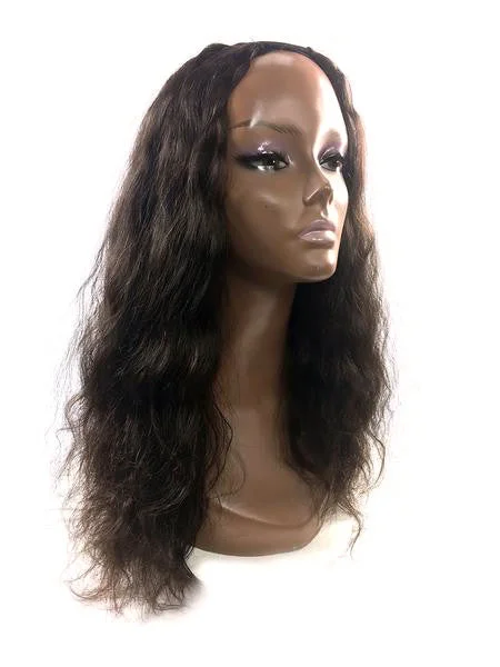 U - shaped wig with a low - ponytail designU Part Bodywave  18"