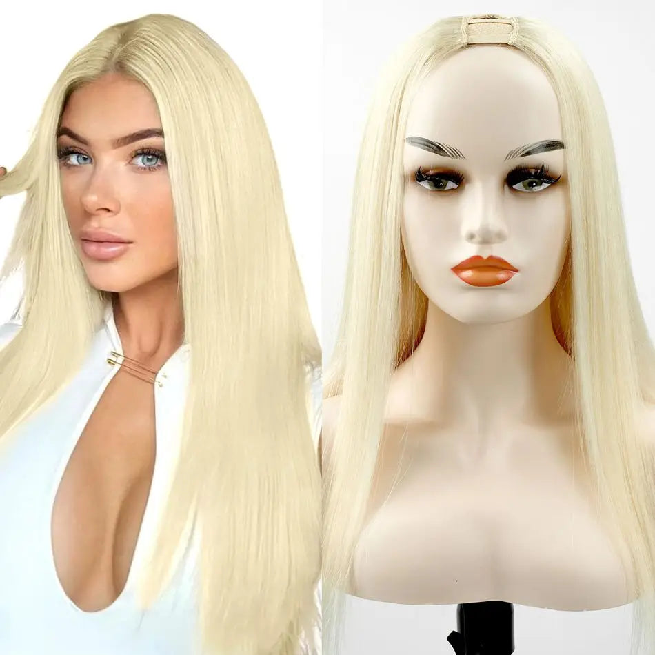 U - shaped wig with a hair - band attachedU Part Human Hair Wig