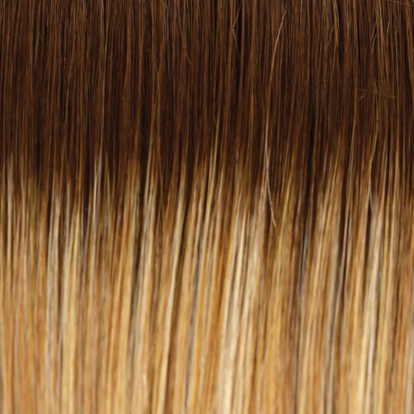 14/26/10R | Light Red Brown Gold Blonde Highlights Rooted Light Medium Brown