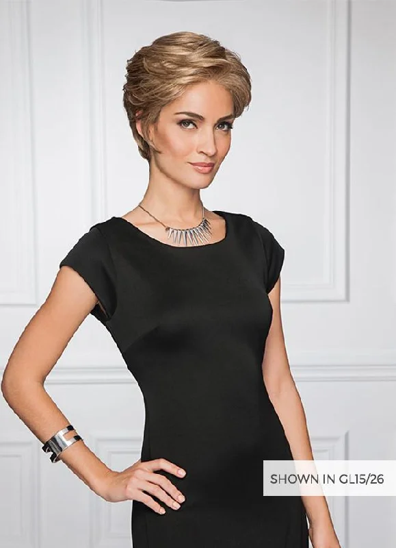 Platinum - blonde short wig for a trendy and eye - catching styleUPSCALE