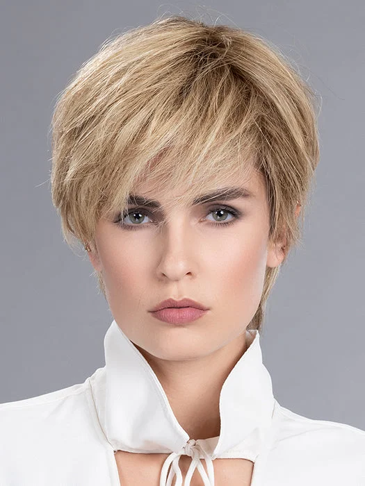 Short wig with a geometric pattern for a unique and fashion - forward designValue Topper by Ellen Wille | Remy Human Hair Hair Short wig with a geometric pattern for a unique and fashion - forward designValue Topper by Ellen Wille | Remy Human Hair Hair