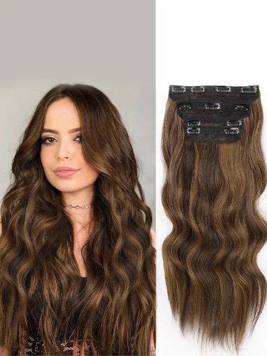 Wig pieces for a movie or TV roleWater Wavy Four-piece Hair Extension Pieces (Synthetic ) By imwigs® Wig pieces for a movie or TV roleWater Wavy Four-piece Hair Extension Pieces (Synthetic ) By imwigs®