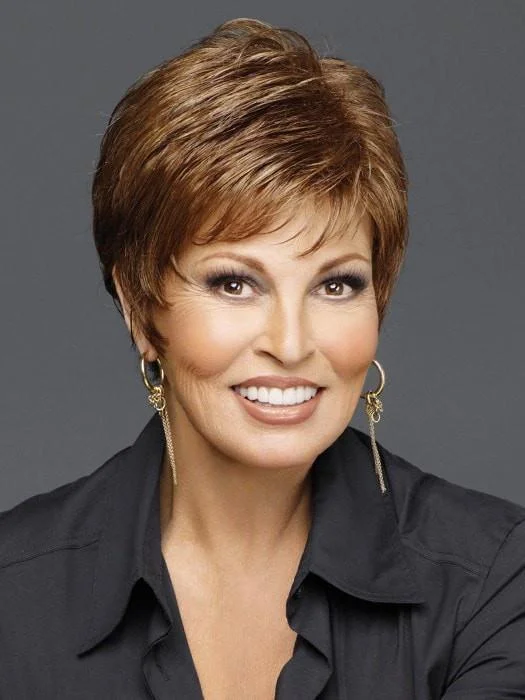 Heat - resistant short wig for easy styling with hot toolsWhisper | Short Synthetic Wig (Basic Cap)