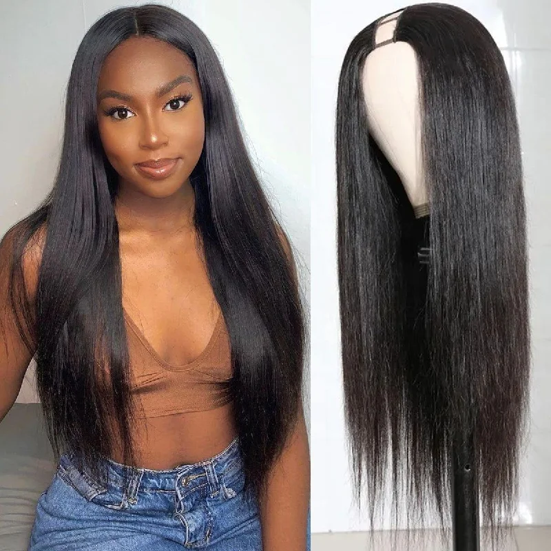 U - shaped wig for a children's fancy - dress partyWithme Hair U Part Wigs Brazilian Human Virgin Hair Straight U - shaped wig for a children's fancy - dress partyWithme Hair U Part Wigs Brazilian Human Virgin Hair Straight