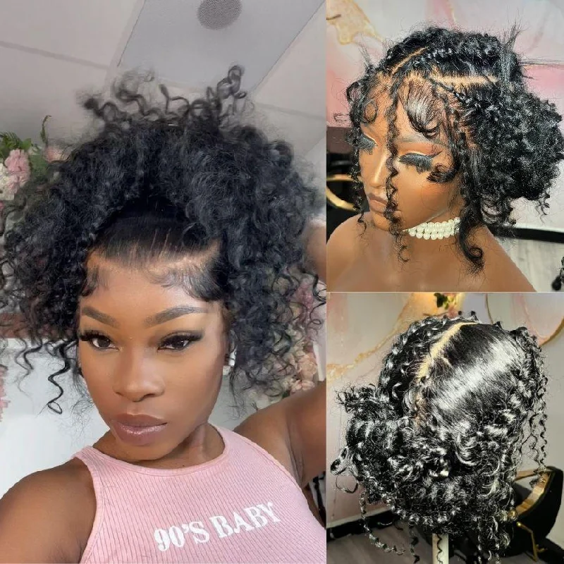 Curly wig with a side - part for a more flattering lookWOWANGEL Skinlike Real HD Full Lace Wig Curly Clean Hairline Curly wig with a side - part for a more flattering lookWOWANGEL Skinlike Real HD Full Lace Wig Curly Clean Hairline
