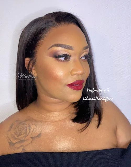 10-14 Inch Side Part Bob Glueless Human Hair Lace Wig / Closure Wig - Lilvanilla LFW052 10-14 Inch Side Part Bob Glueless Human Hair Lace Wig / Closure Wig - Lilvanilla LFW052