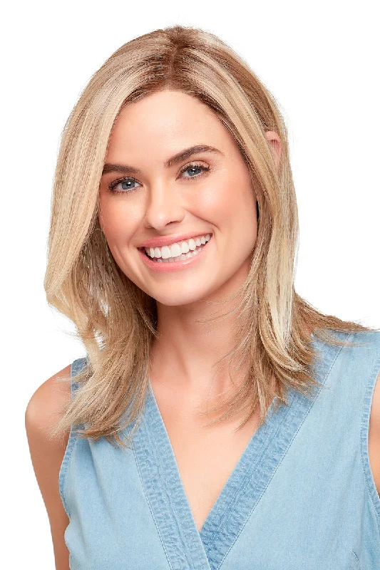 Medium - length wig with a straight texture for a sleek and modern lookDrew Wig by Jon Renau | HD Collection | Heat Friendly Synthetic Medium - length wig with a straight texture for a sleek and modern lookDrew Wig by Jon Renau | HD Collection | Heat Friendly Synthetic