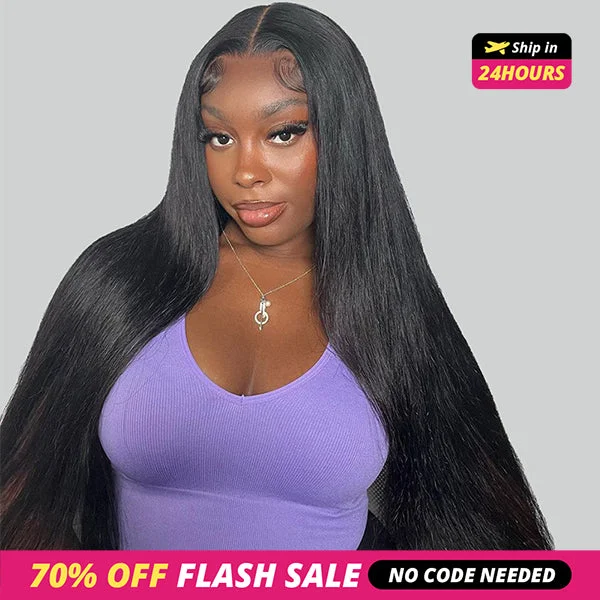 [Christmas Sale] Lolly 70% OFF 5x5 Bleached Knots Pre plucked wear go glueless wig bone straight human hair wigs Flash Sale