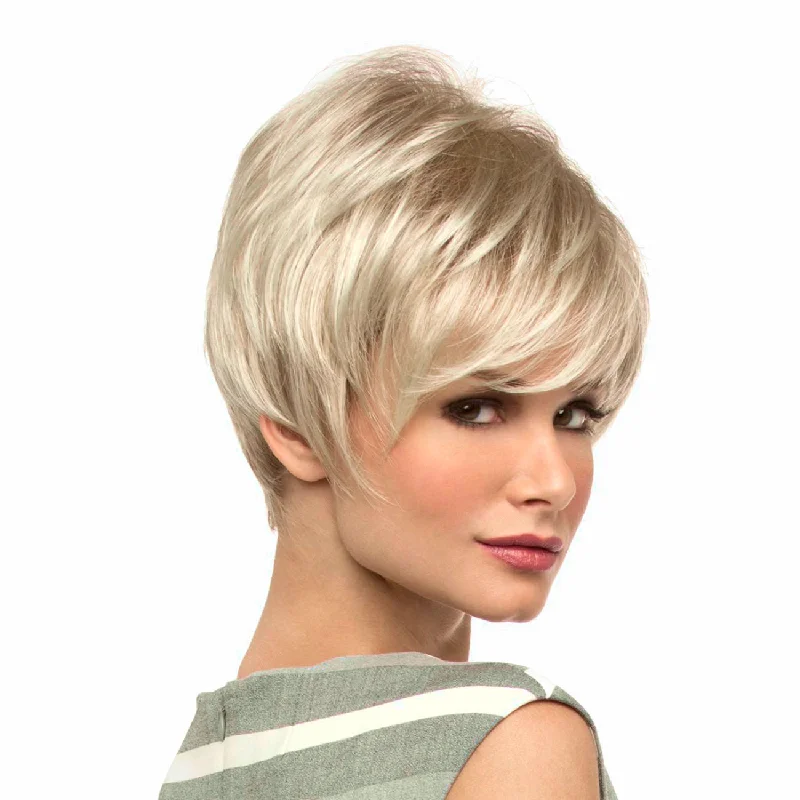 Layered wigs with a tapered end for a more refined lookAngel by Envy (Basic Cap Wig) Layered wigs with a tapered end for a more refined lookAngel by Envy (Basic Cap Wig)