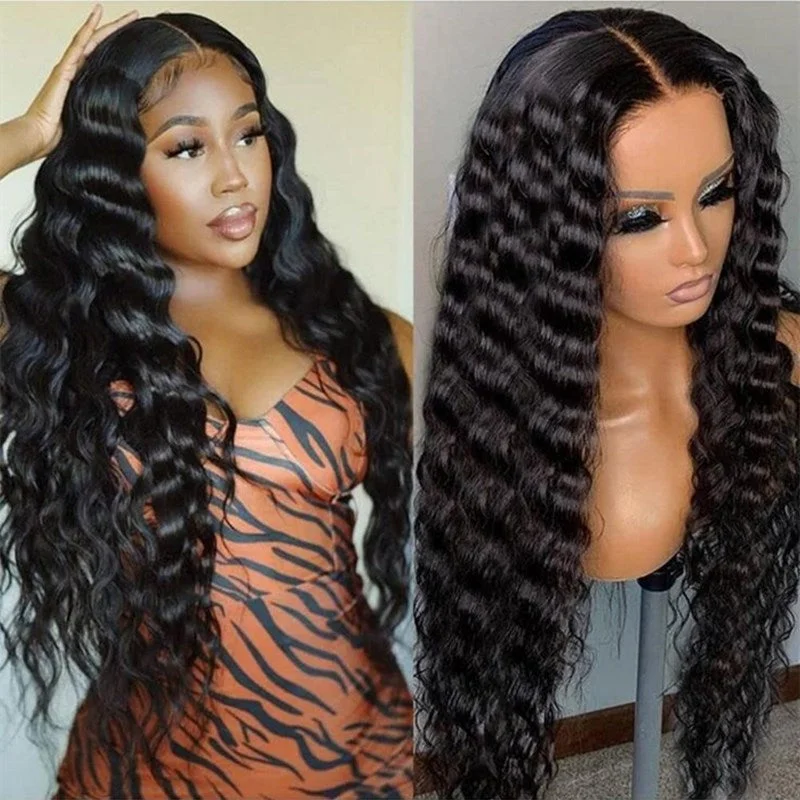 BEEOS Wear and Go Glueless Wigs Elastic Band 5x5 SKINLIKE Real HD Lace Closure Wig, 180% Density Pre Plucked Bleached Knots Deep Wave Virgin Human Hair Ready to Wear Wigs No Glue WG02 BEEOS Wear and Go Glueless Wigs Elastic Band 5x5 SKINLIKE Real HD Lace Closure Wig, 180% Density Pre Plucked Bleached Knots Deep Wave Virgin Human Hair Ready to Wear Wigs No Glue WG02