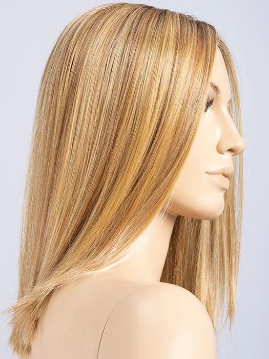 Ginger Blonde Rooted | Light Honey Blonde & Light Auburn & Medium Honey Blonde Blend with Medium Roots