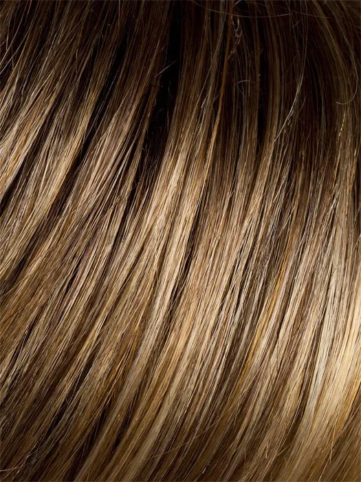 BERNSTEIN ROOTED | Light Brown Base with Subtle Light Honey Blonde and Light Butterscotch Blonde Highlights