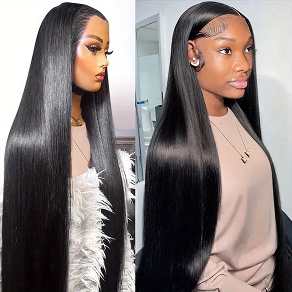 Lolly 30 Inch Straight 13x4 13x6 HD Lace Front Wigs Pre Plucked Pre Bleached Knots Ready to Wear Glueless Human Hair Wigs