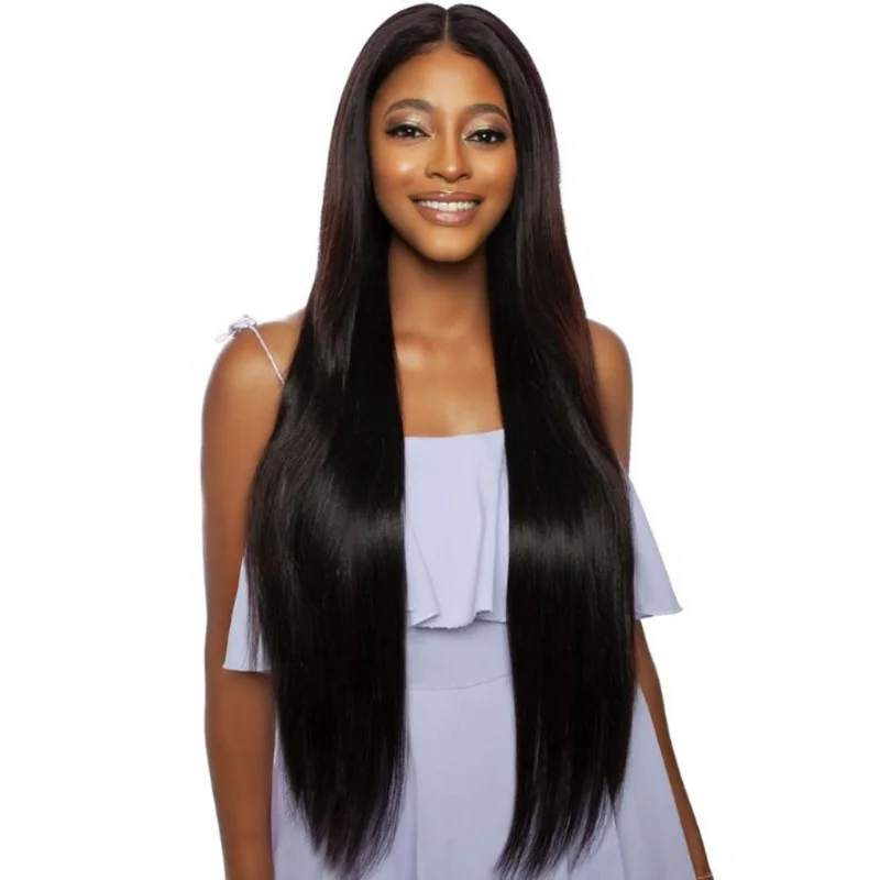 Mane Concept Trill 100% Human Hair 11A HD Melting Straight 34" Wig- Natural