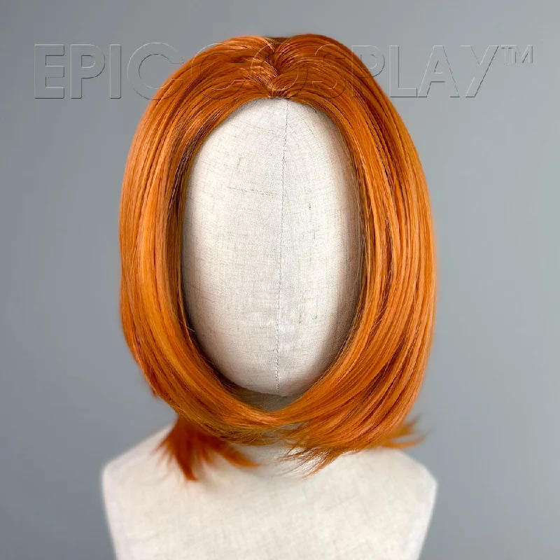Medium - length wig with a wispy fringe for a soft and feminine lookHelen - Autumn Orange Wig Medium - length wig with a wispy fringe for a soft and feminine lookHelen - Autumn Orange Wig