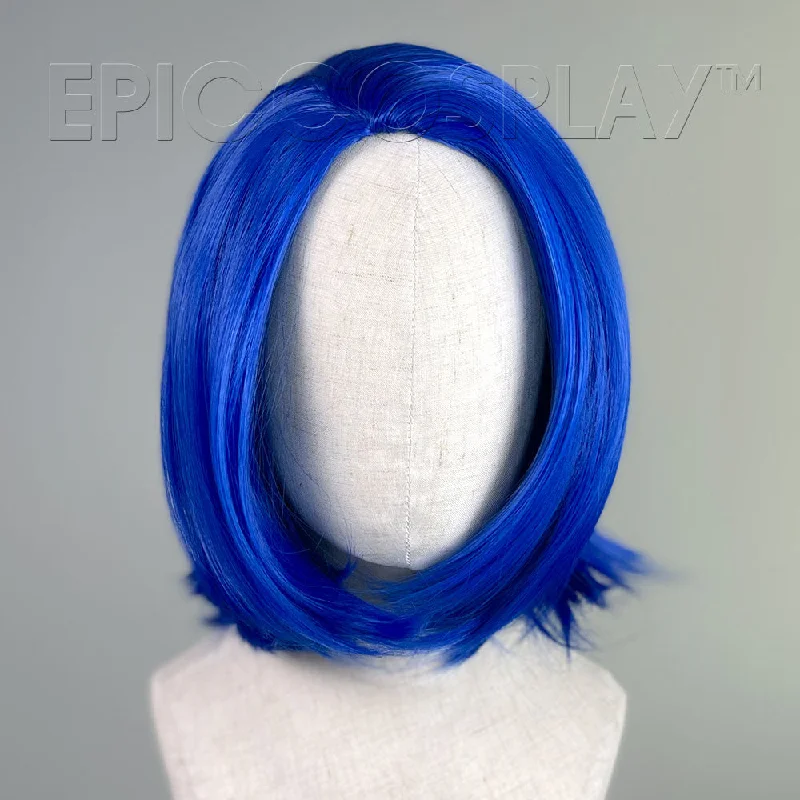 Medium - length wig with a platinum - blonde color for a bold and trendy lookHelen - Dark Blue Wig Medium - length wig with a platinum - blonde color for a bold and trendy lookHelen - Dark Blue Wig