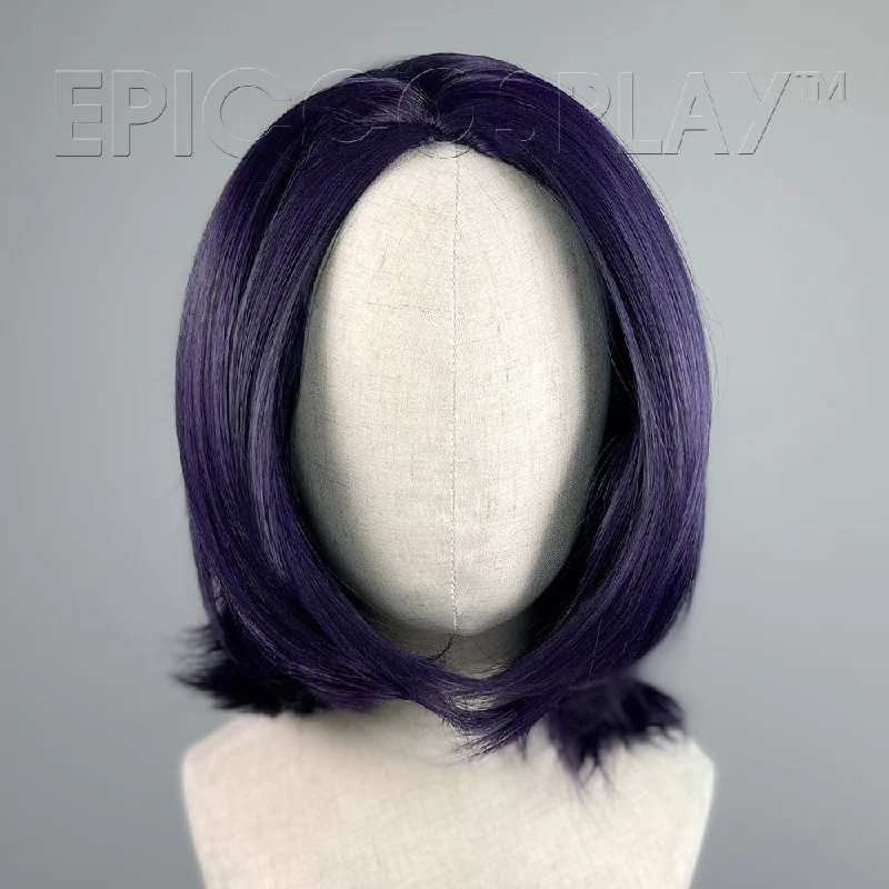 Medium - length wig with a platinum - blonde color for a bold and trendy lookHelen - Purple Black Fusion Wig Medium - length wig with a platinum - blonde color for a bold and trendy lookHelen - Purple Black Fusion Wig
