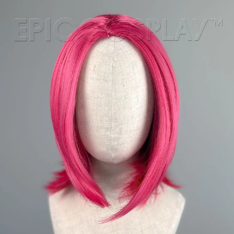 Synthetic medium - length wig with a natural - looking textureHelen - Raspberry Pink Wig Synthetic medium - length wig with a natural - looking textureHelen - Raspberry Pink Wig