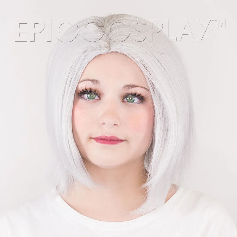 Medium - length wig with a side - part for a more flattering lookHelen - Silver Grey Wig Medium - length wig with a side - part for a more flattering lookHelen - Silver Grey Wig