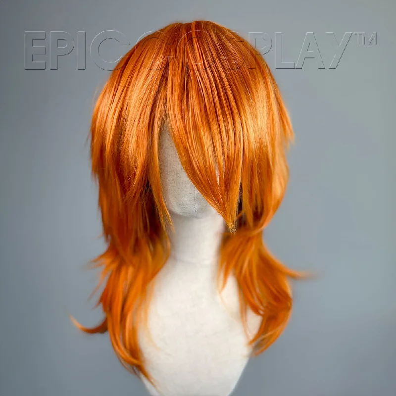 Medium - length wig with a straight texture for a sleek and modern lookHelios - Autumn Orange Wig Medium - length wig with a straight texture for a sleek and modern lookHelios - Autumn Orange Wig