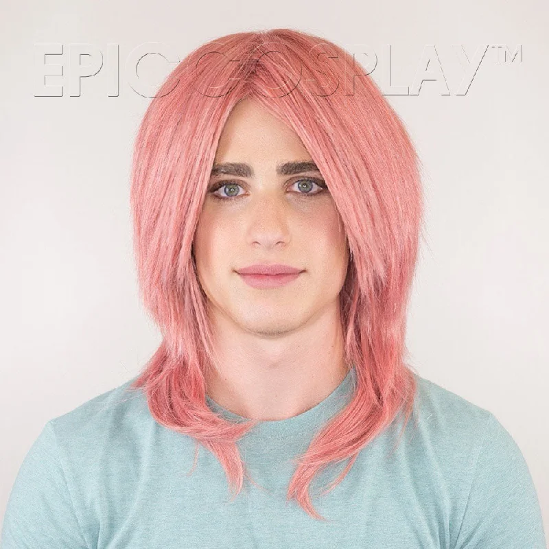 Medium - length wig with a pre - plucked hairline for a more natural lookHelios - Princess Dark Pink Mix Wig Medium - length wig with a pre - plucked hairline for a more natural lookHelios - Princess Dark Pink Mix Wig