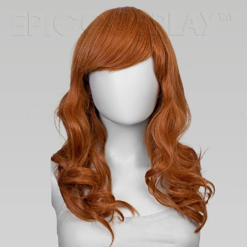 Medium - length wig with a middle - part for a classic and elegant styleHestia - Autumn Orange Mix Wig