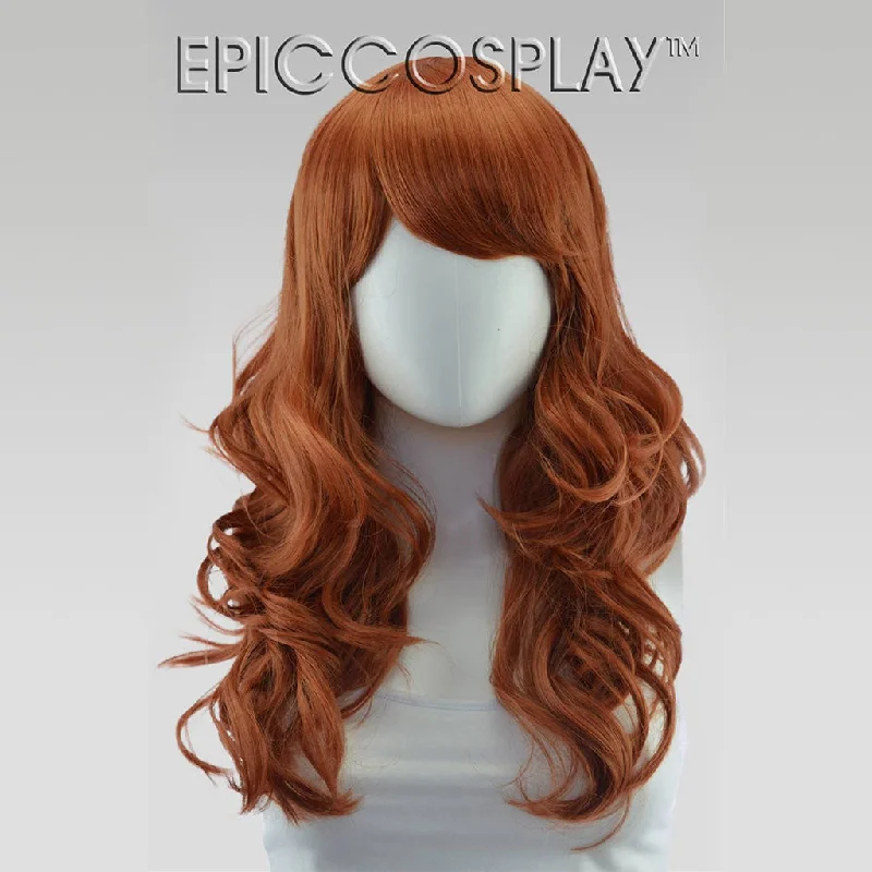 Human - hair medium - length wig for a natural and luxurious feelHestia - Cocoa Brown Wig Human - hair medium - length wig for a natural and luxurious feelHestia - Cocoa Brown Wig