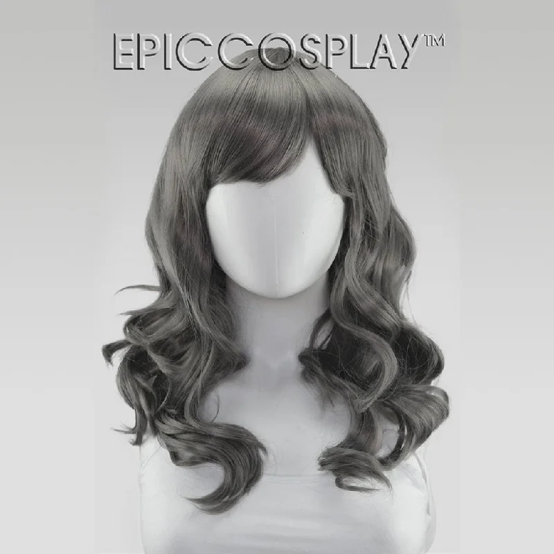Medium - length wig with a straight texture for a sleek and modern lookHestia - Gunmetal Grey Wig Medium - length wig with a straight texture for a sleek and modern lookHestia - Gunmetal Grey Wig