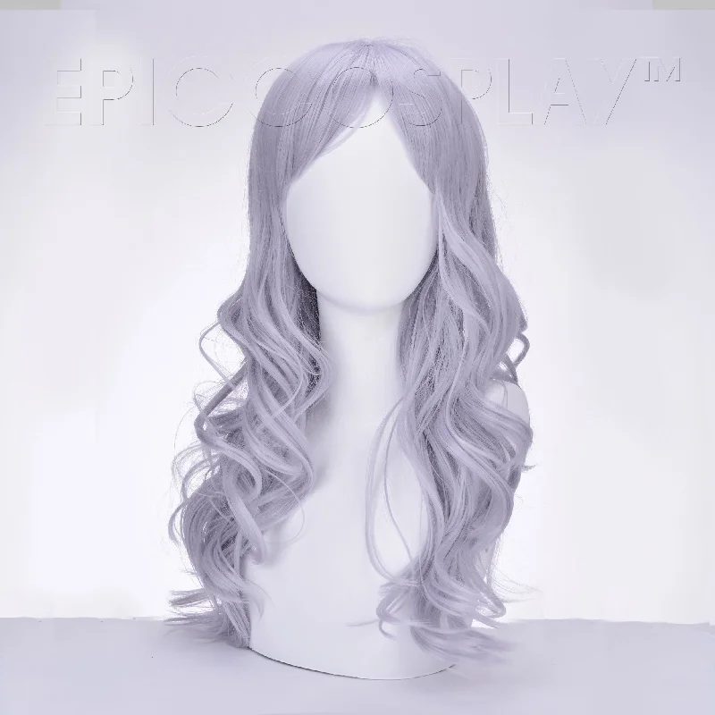 Medium - length wig with a wavy texture for a beachy and relaxed lookHestia - Ice Purple Wig Medium - length wig with a wavy texture for a beachy and relaxed lookHestia - Ice Purple Wig