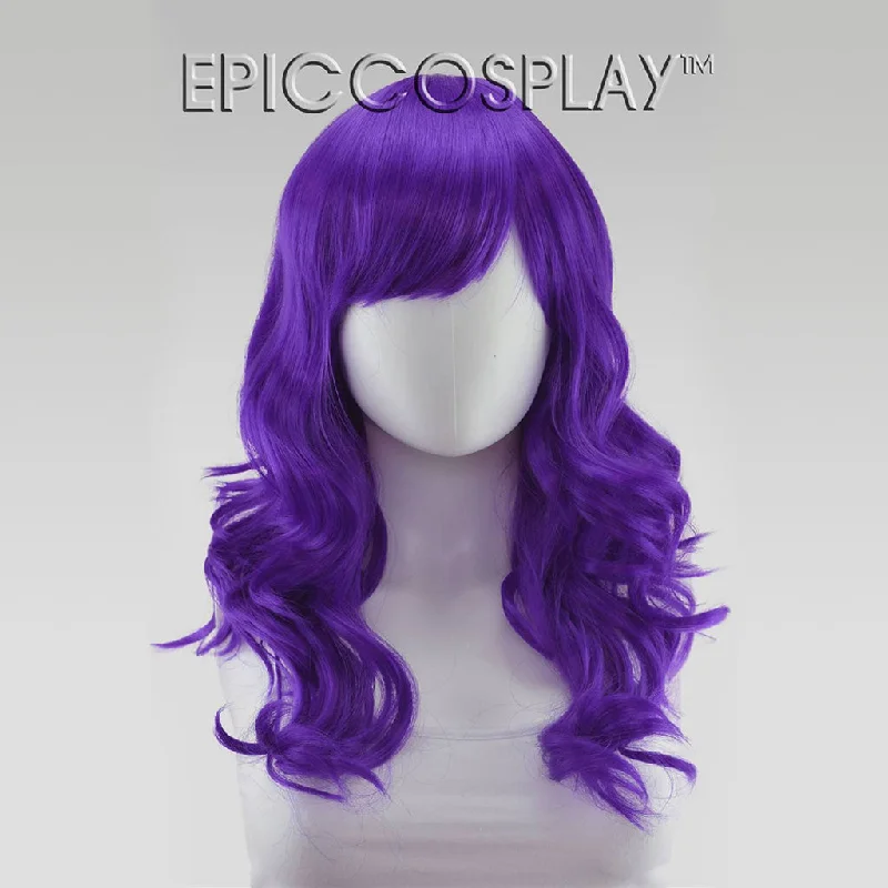 Medium - length wig with a heat - resistant formula for easy styling at homeHestia - Lux Purple Medium - length wig with a heat - resistant formula for easy styling at homeHestia - Lux Purple