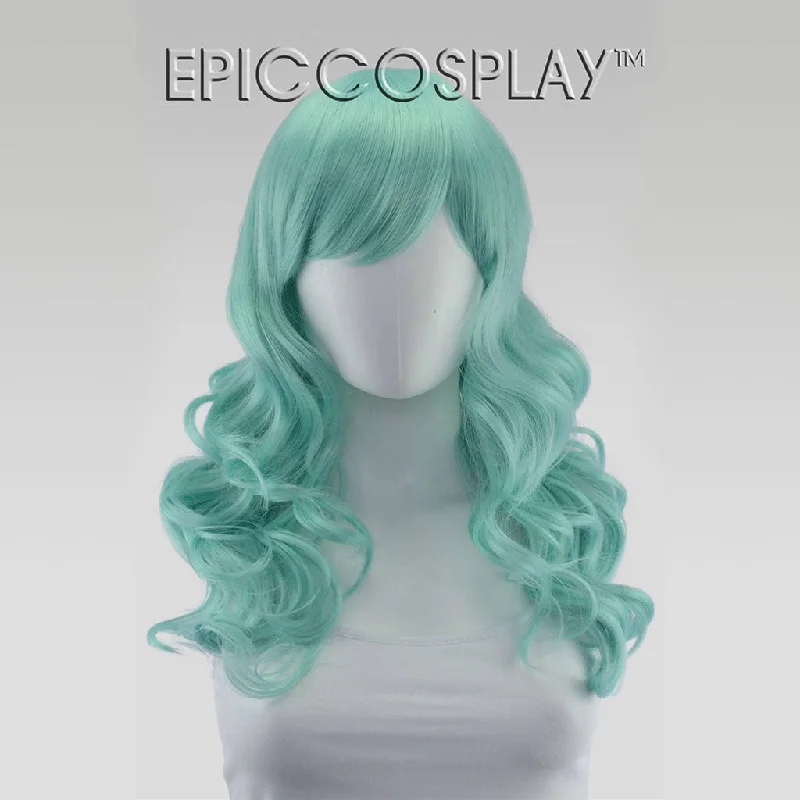 Medium - length wig with a pre - bleached knot for a natural - looking scalpHestia - Mint Green Medium - length wig with a pre - bleached knot for a natural - looking scalpHestia - Mint Green