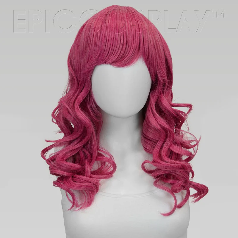Adjustable - cap medium - length wig for a comfortable fitHestia - Sky Magenta