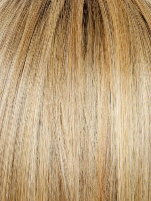 *Cinder Toffee-R | Blend of Beige & Brown Burnt Toffee & Blonde and Gold Highlights with a Medium Brown Root