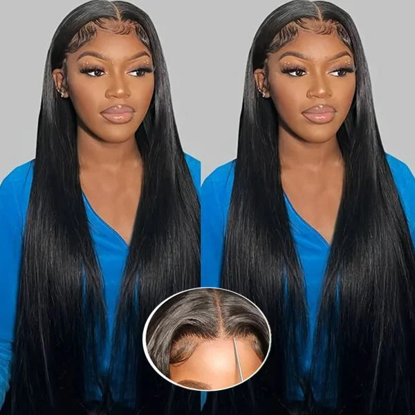 Lolly 7x6 Parting Max Wear and Go Glueless Wigs HD Lace Closure Wig Straight Pre-everything Human Hair Wigs