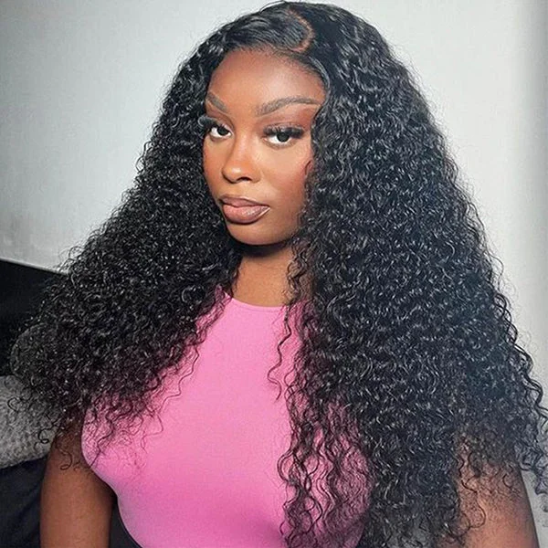 Lolly Deep Parting Max Ready to Wear Go Glueless Wig 7x6 HD Lace Closure Wig Curly Human Hair Wigs for Women Beginner Friendly