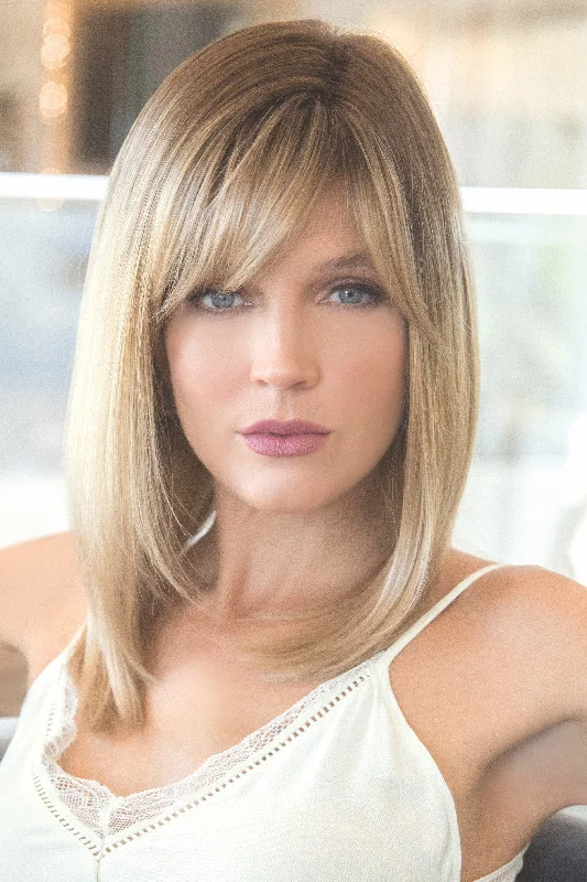 Human - hair medium - length wig for a natural and luxurious feelNoriko Wigs - Seville #1685 Human - hair medium - length wig for a natural and luxurious feelNoriko Wigs - Seville #1685