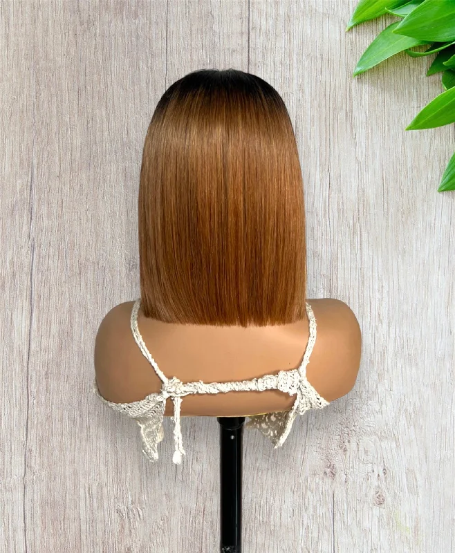 Ombre 1/30 Wear & Go Glueless Straight Bob Wigs Clear Lace 180% Density 4×6 Hd Closure Wig Human Hair Ombre 1/30 Wear & Go Glueless Straight Bob Wigs Clear Lace 180% Density 4×6 Hd Closure Wig Human Hair