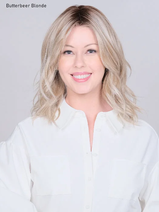 Medium - length wig with a silk - base cap for a comfortable and smooth feelPeerless 14" Wig by Belle Tress | Heat Friendly Synthetic Medium - length wig with a silk - base cap for a comfortable and smooth feelPeerless 14" Wig by Belle Tress | Heat Friendly Synthetic