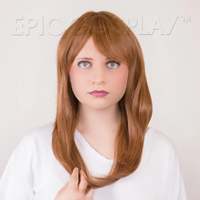 Medium - length wig with a curly texture for a bold and stylish choiceSoraya - Cocoa Brown Wig