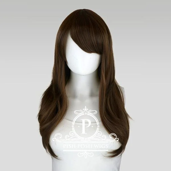Adjustable - cap medium - length wig for a comfortable fitSoraya - Dark Brown Wig