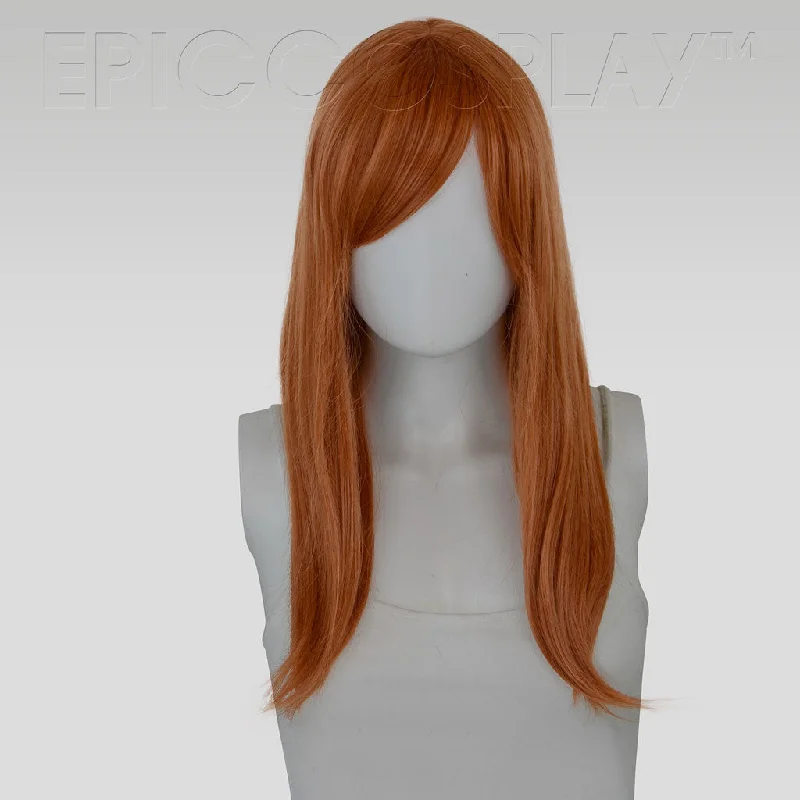 Medium - length wig in a jet - black color for a classic appearanceTheia - Cocoa Brown Wig Medium - length wig in a jet - black color for a classic appearanceTheia - Cocoa Brown Wig