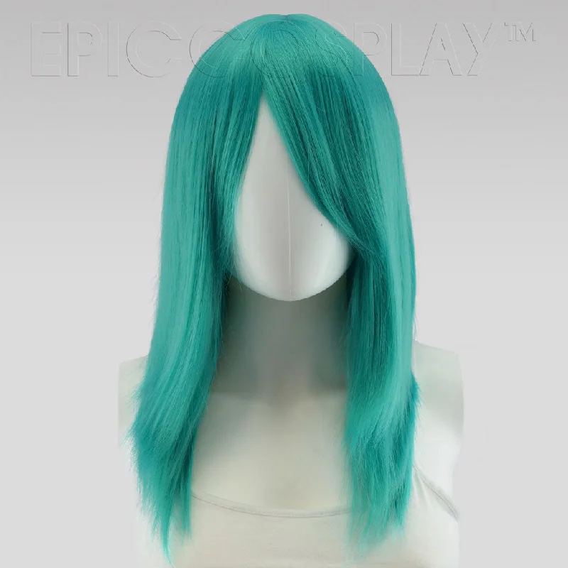 Medium - length wig with a pre - bleached knot for a natural - looking scalpTheia - Vocaloid Green Wig Medium - length wig with a pre - bleached knot for a natural - looking scalpTheia - Vocaloid Green Wig